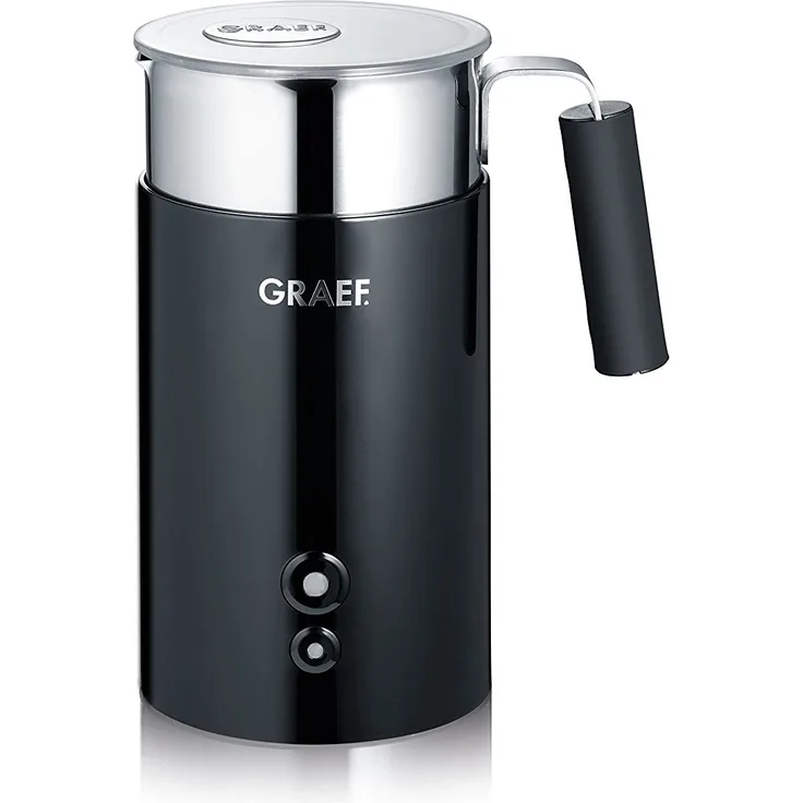 Graef MS702EU elektrischer Milchaufschäumer, schwarz-edelstahl