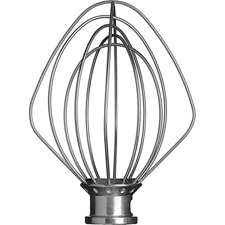 KitchenAid 5K452WW Schneebesen mit 6 Drähten, Stahl, passend zu jeder KitchenAid Küchenmaschine