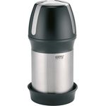 Gefu 34680 Käse-Reibe aus Edelstahl mit Deckel zur Aufbewahrung - Parmesan-Reibe mit Auffang-Behälter für die Küche