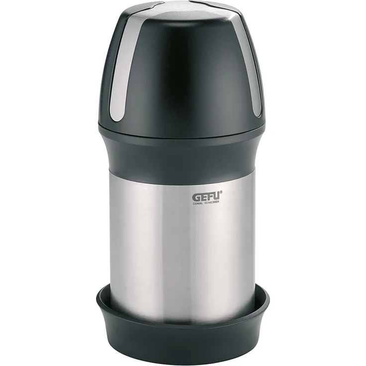 Gefu 34680 Käse-Reibe aus Edelstahl mit Deckel zur Aufbewahrung - Parmesan-Reibe mit Auffang-Behälter für die Küche