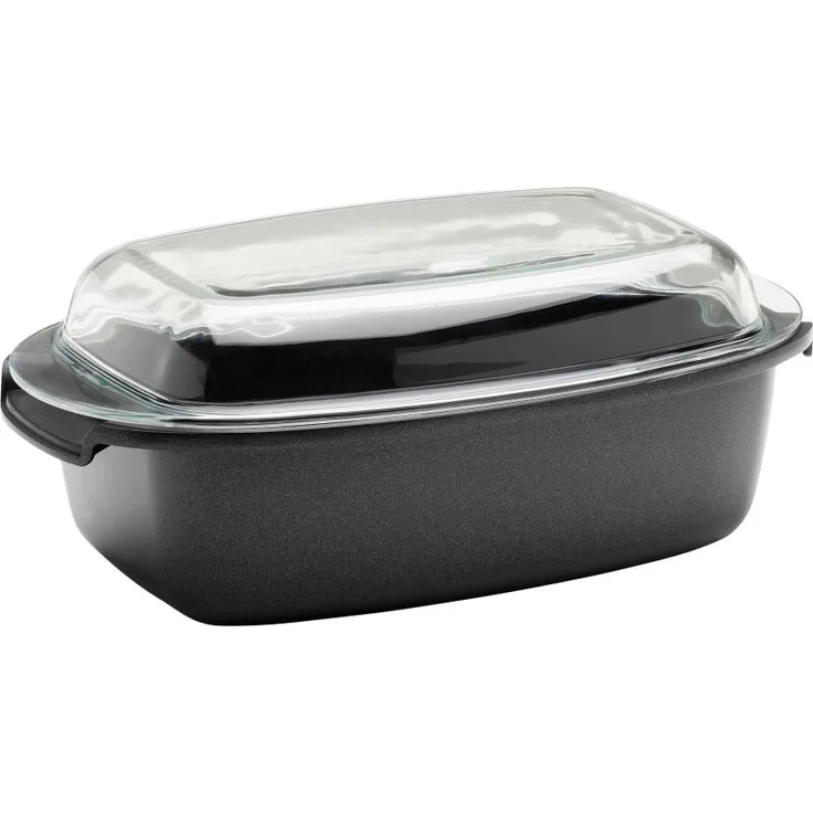 Berndes Specials Unibräter, mit Glasdeckel, Bräter, Schmortopf, Induktion, Aluguss, 5.2 L, 095977