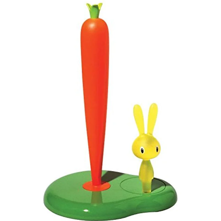 Alessi ''BUNNY & CARROT'' Küchenrollenhalter aus thermoplastischem Harz, grün