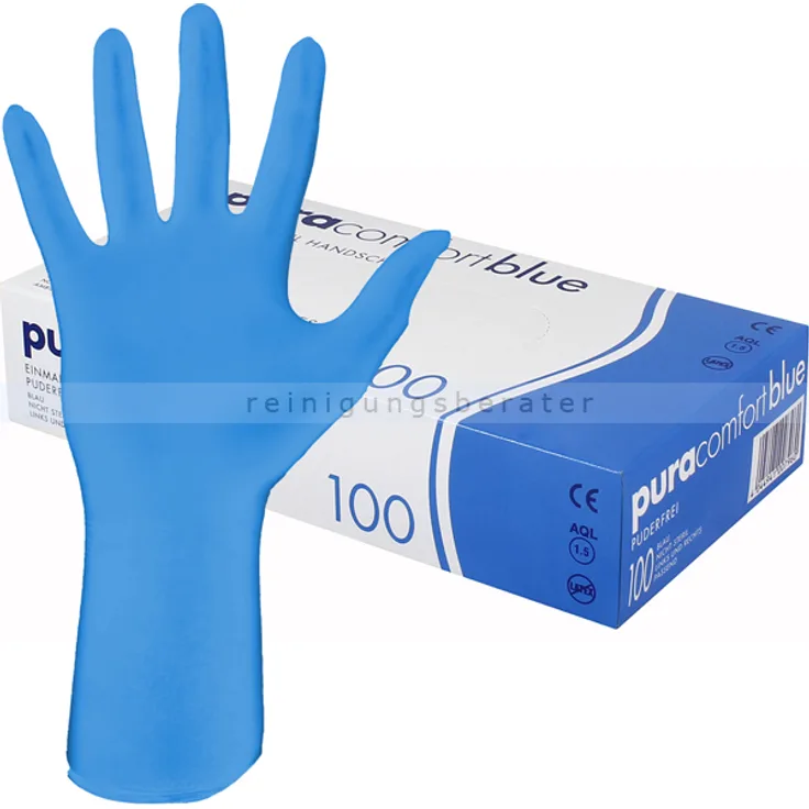 Ampri Einmalhandschuhe aus Nitril pura comfort blue M