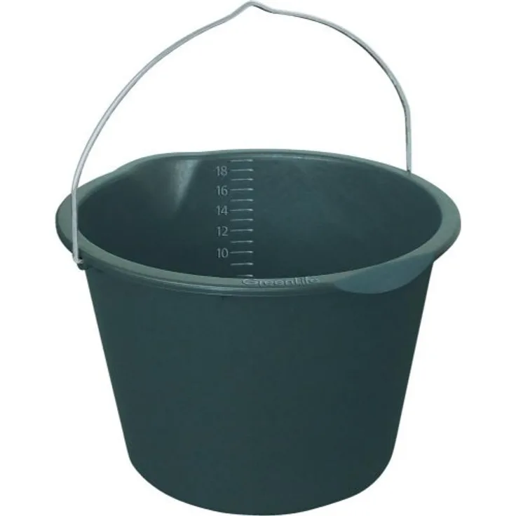 Eimer mit Tülle, 20 Liter schwarz