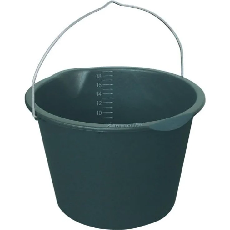 Eimer mit Tülle, 20 Liter schwarz