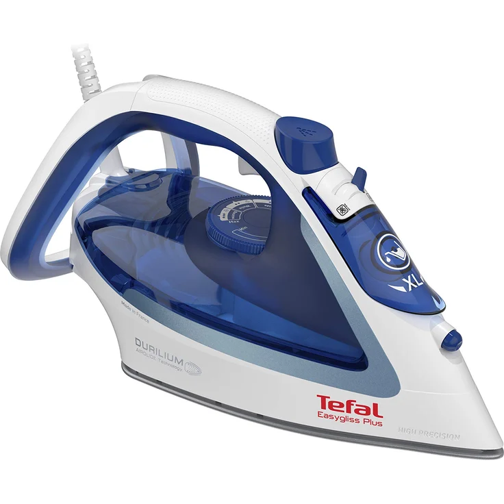 Tefal FV5736 Easygliss Dampfbügeleisen (2500 Watt, extra Dampfstoß: 220 g-Min., Tankfüllmenge: 270 ml) blau-weiß – Bild 1