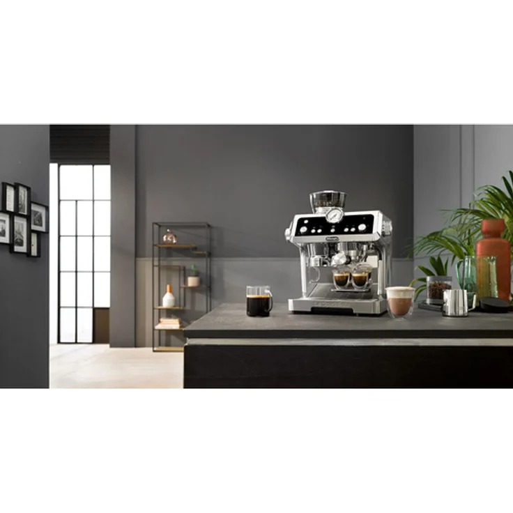 De'Longhi La Specialista Prestigio EC9355.M Siebträgermaschine Espressomaschine mit integriertem Mahlwerk, silber – Bild 4
