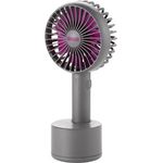 Unold HANDVENTILATOR Breezy Swing Anthrazit mit 5-stufiger Geschwindigkeitsregelung, 120° Oszilation, bis zu 8 Std. Akkubetrieb und LED-Kontrollleuchte