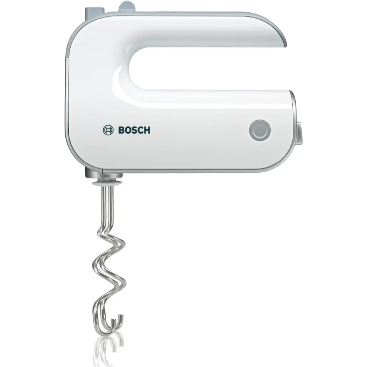 Bosch MFQ4030 Handrührer Styline, 5 Geschwindigkeiten, 500 Watt, 2 Rührbesen, 2 Edelstahl-Knethaken, spülmaschinengeeignet, weiß, silber – Bild 2