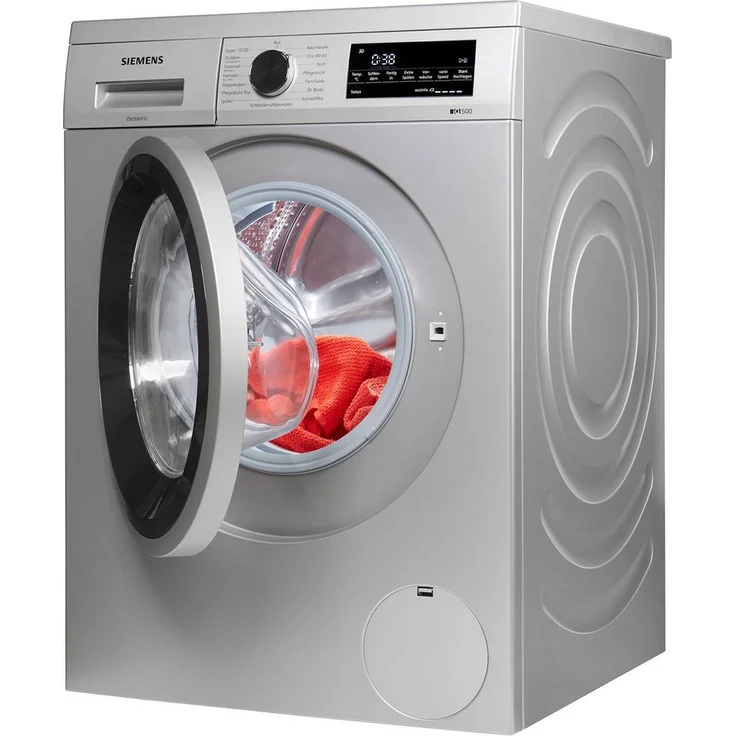 Siemens iQ500 WU14UTS0, Frontlader-Waschmaschine, C, Fassungsvermögen 9 kg, Standgerät, Display, Drehknopf – Bild 2