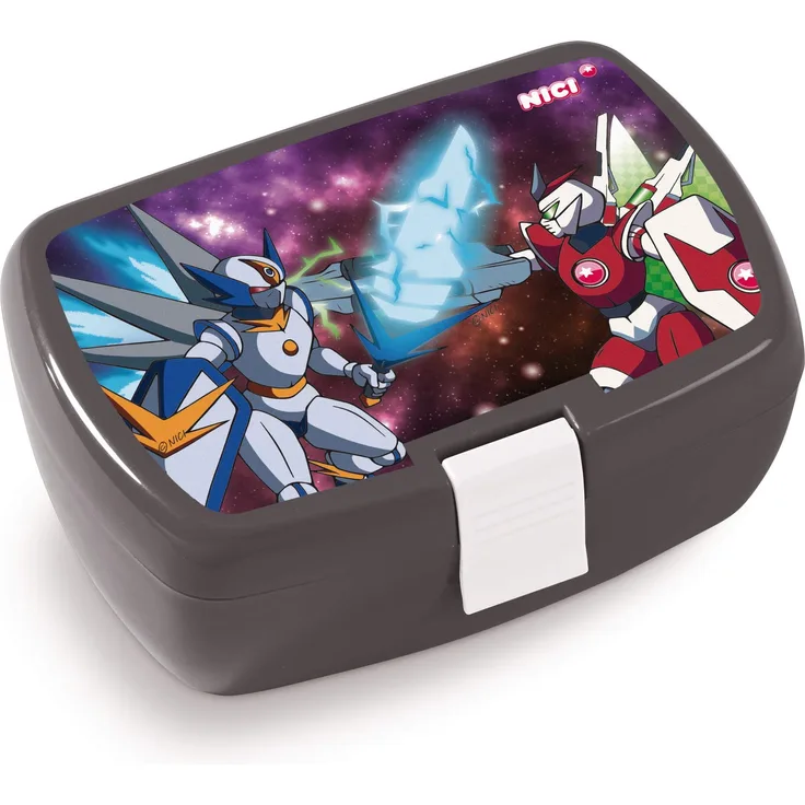 NICI 45468 Brotdose, Weltall, 18x12,5x6,5cm, grau