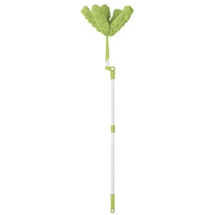 CLEANmaxx Staubwischer/Staubwedel mit 5 Köpfen Limegreen/Weiß