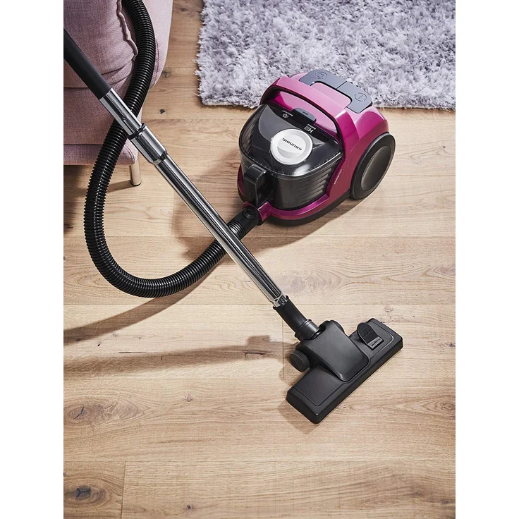 Grundig VCC 3870 A Bodenstaubsauger beutellos, 1,8 l, Berry-Schwarz – Bild 3