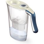 Laica Tischwasserfilter Tosca Series 35-HC Gesamtfassungvermögen 2,30 L, Farbe Cream-Night Blue