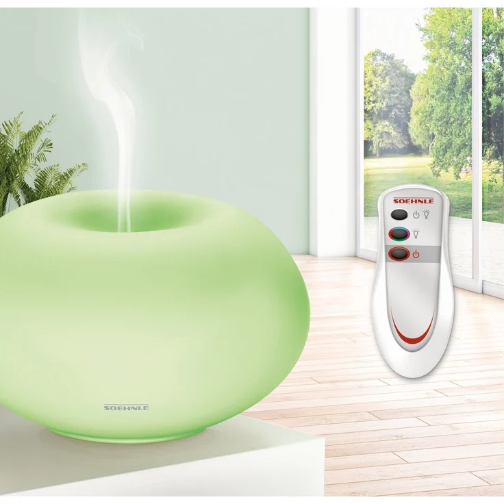 Soehnle Milano Plus Aroma Diffuser mit Fernbedienung, Lufterfrischer mit Beduftung und-oder Beleuchtung, Diffuser mit Farbwechsel und Stopp-Funktion – Bild 6
