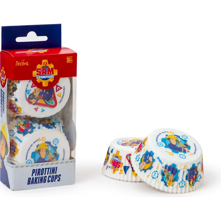 Decora 0383031 Papierförmchen Sam der Feuerwehr Stil 1, Papier