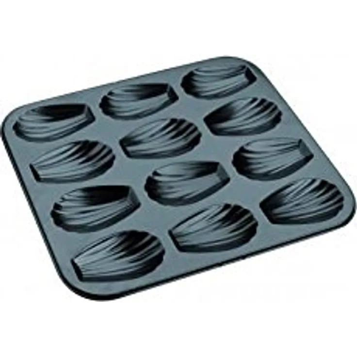 Ibili 820502 ? Backform Muffins 12 Eiswürfel Moka Schwarz - 25,9 x 20,9 x 1,4 cm