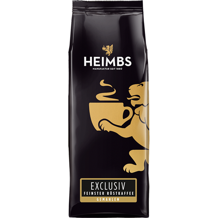 HEIMBS Exclusiv Feinster Röstkaffee, 250g gemahlen