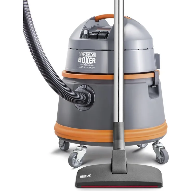 Thomas Boxer 788119 robuster und leistungsstarker Nass-Trocken Waschsauger, 1400 W, 4 Bar, grau - orange
