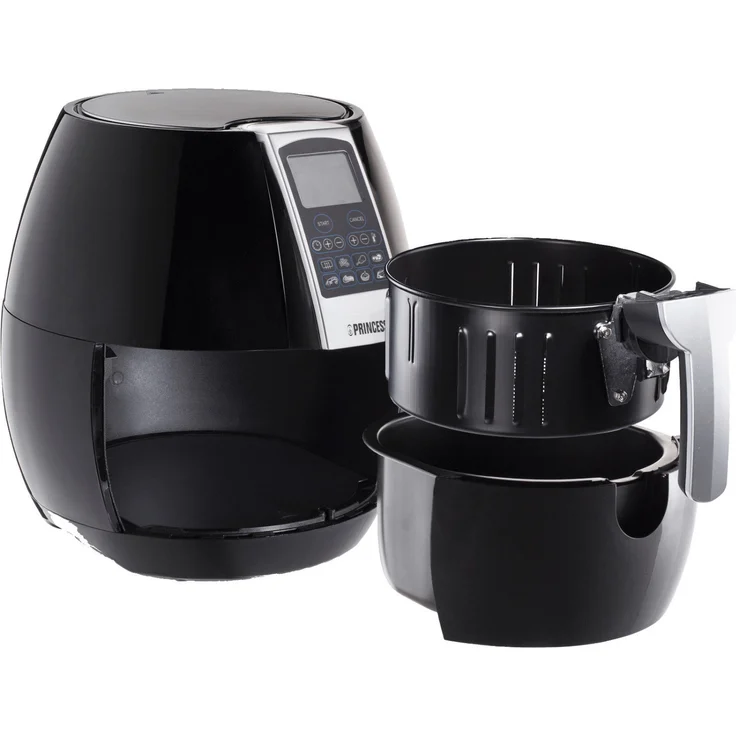 Princess 182020 XL Heißluftfritteuse 1500 Watt, Aerofryer mit digitalem Display, ohne Öl, einfach zu reinigen, 3,2 l – Bild 3