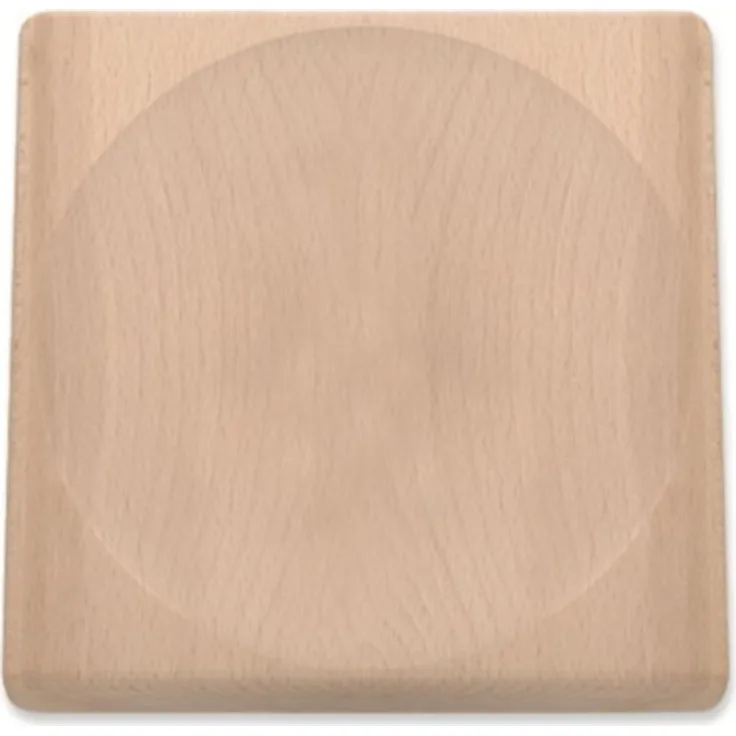 triangle 50 805 20 00 Schneidbrett für Wiegemesser, Kräuterbrett, Gewürze, Buchenholz