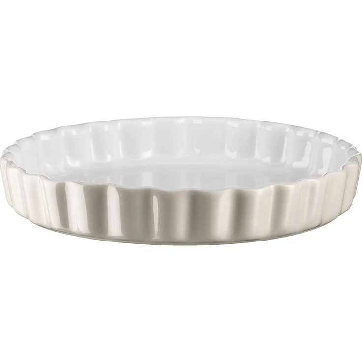 Mäser 931143 Serie Kitchen Time, Tarteform, Quicheform, runde Backform, kratz- und schnittfest, Ø 27 cm, Keramik, Grau – Bild 1