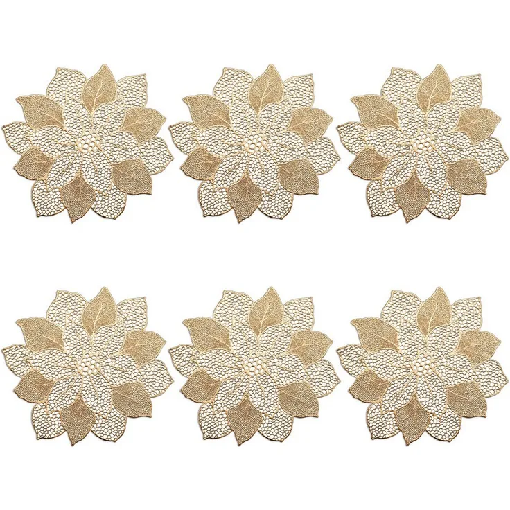 Zeller Platzset 6er Set, gold, ca. 49 x 47 cm, 6
