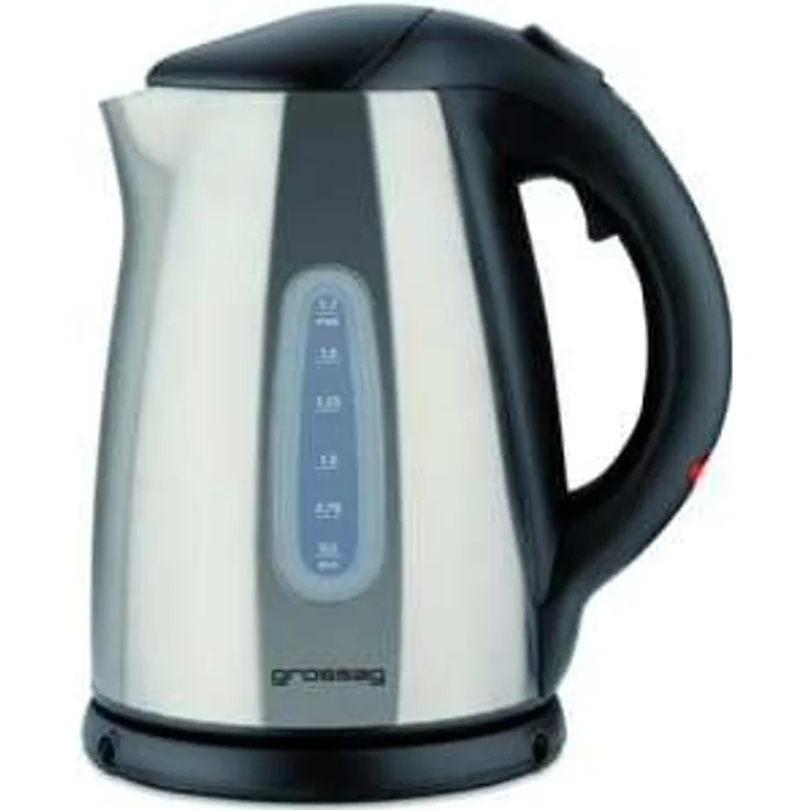 grossag WK 38 Wasserkocher, 1.7 liters, edelstahl-schwarz
