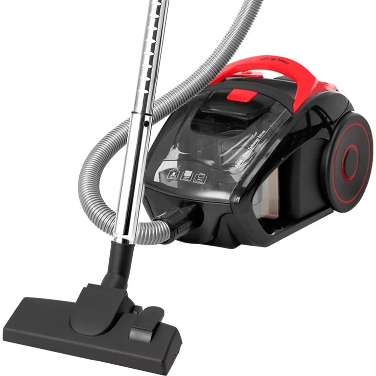 Deuba Staubsauger beutellos 900W ECO Power Green Edition Multi Zyklon Rot – Bild 1