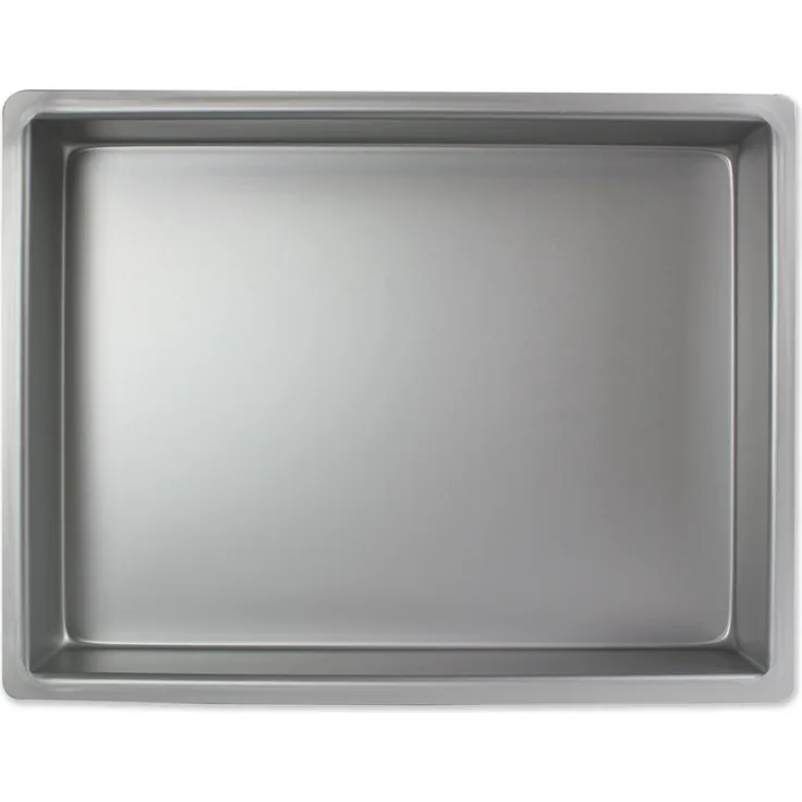 PME OBL11153 Längliche Aluminium-Backform, Silver, 27,9 x 38,1 x 7.6 cm