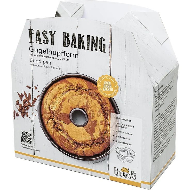 RBV Birkmann 881099, Easy Baking, Gugelhupfform, Ø 22 cm – Bild 1