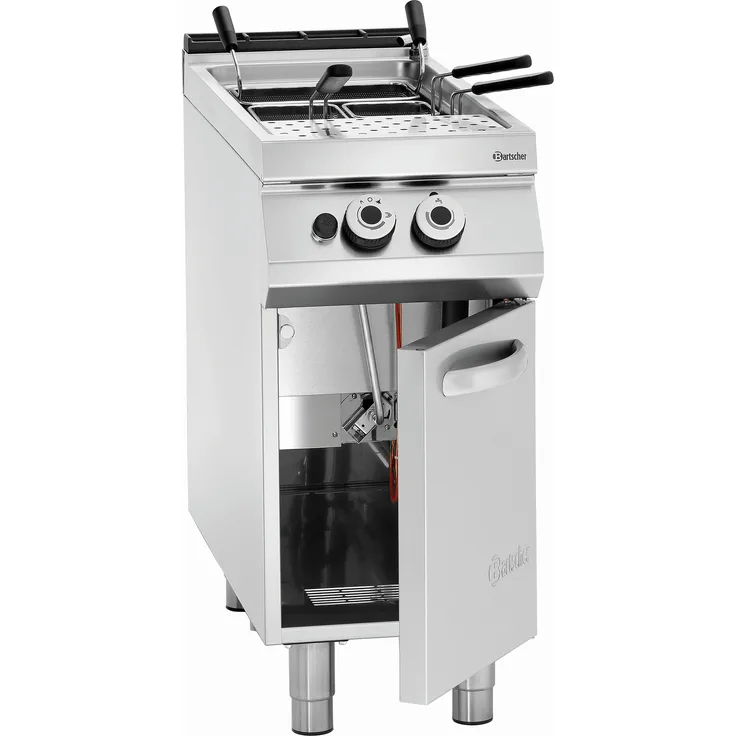 Bartscher Gas-Nudelkocher, 1 Becken, 40 Liter Fassungsvermögen, silber 2953031