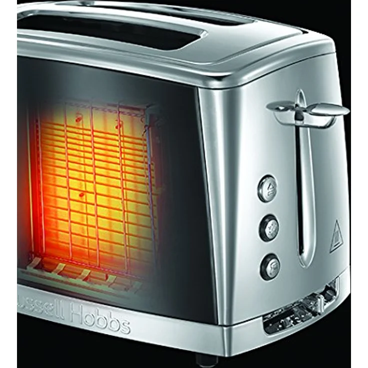 Russell Hobbs Toaster Luna grau, 2 extra breite Toastschlitze, inkl. Brötchenaufsatz, 6 einstellbare Bräunungsstufen + Auftau- & Aufwärmfunktion, Schnell-Toast-Technologie, 1550W, Luna 23221-56 – Bild 5