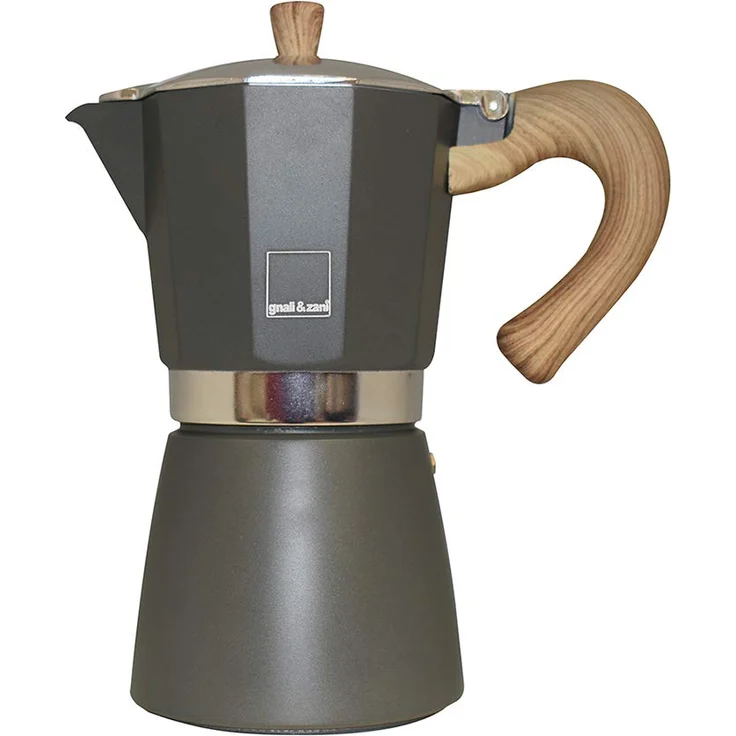 Gnali & Zani VEZ003-IND-GREY Espressokocher, Aluminium, grau – Bild 1