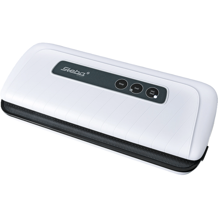 Steba VK 4 Vakuumierer 12 L Inklusiv Folienrolle und 5 Beuteln, 110 W, 0,8 Bar, weiß