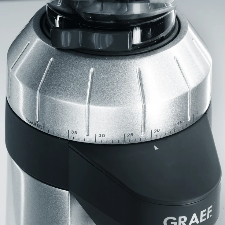 Graef CM 800 elektrische Kaffeemühle, 350g Bohnenbehälter, Kegelmahlwerk, 40 Mahlstufen, grau-schwarz – Bild 9