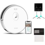 TRIFO Ironpie M6 - Kabelloser Saugroboter 1800 Pa, inkl. Zubehörsatz (Filter + Bürsten), Kameranavigation, Manuelle Fernbedienung und Selbstladung, Ideal für Fußböden & Teppiche, Leistungsstark - Weiß