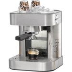ROMMELSBACHER Espresso Maschine EKS 2010 - Siebträger, Filtereinsatz für 1 bzw. 2 Tassen, Vorbrühfunktion, 19 Bar Pumpendruck, Düse für Milchschaum-Heißwasser, programmierbare Tassenfüllmenge