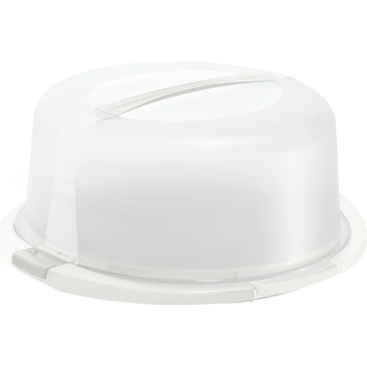 Rotho Cool und Fresh Tortenglocke, Kunststoff BPA-frei, weiss - transparent, 29 x 29 x 16cm