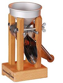 Eschenfelder Korn-Quetsche Tischmodell Alutrichter, Holz, 20