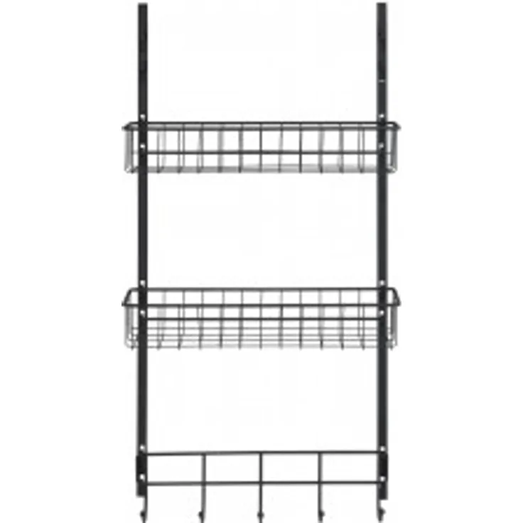 Wenko Türregal Schwarz, Hängeregal für zusätzlichen Stauraum