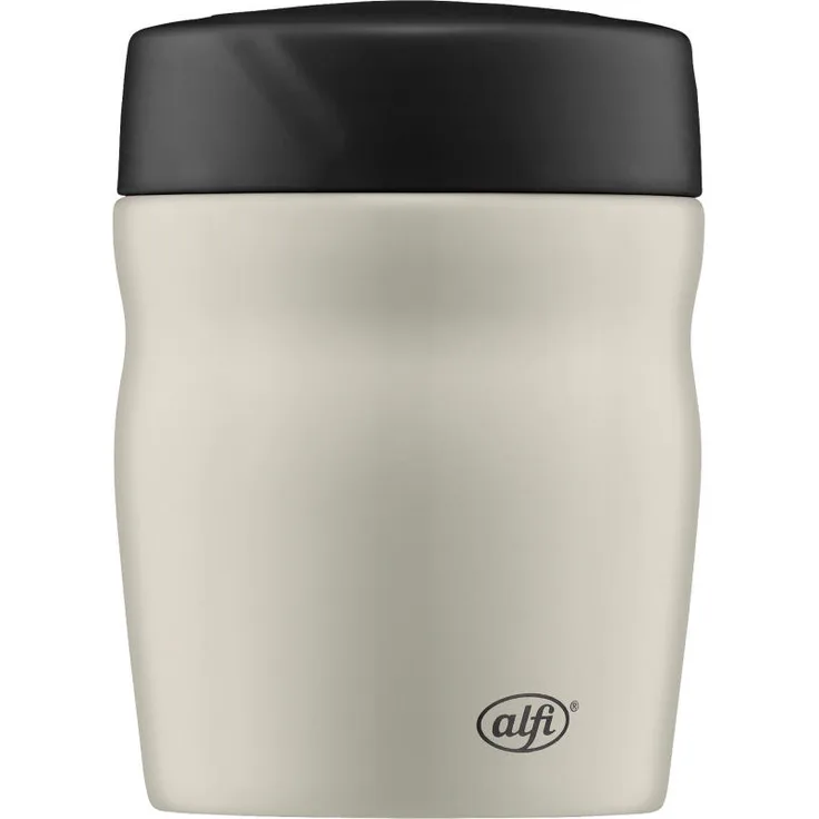 alfi foodMug - Thermobehälter für Essen, Edelstahl 350ml türkis beige, kleines Speisegefäß für Essen, Suppen oder Müsli to Go, auslaufsicher, BPA-Frei, 6 Stunden heiß, 12 Stunden kalt - 0637.293.035