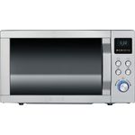 Severin MW 7754 3-in-1 Mikrowelle mit Grill- und Ultra-Heißluftfunktion, 900 Watt, Inkl. Drehteller, Grillrost und Pizza-Teller, Standgerät, edelstahl-schwarz