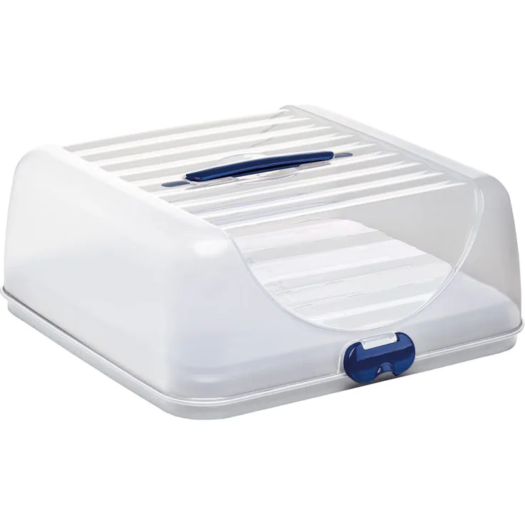 Emsa 503646 Eckiger Partybutler, Befüllbarer Akku, Universaleinsatz, 36 x 35 cm, Weiß-Blau, Superline