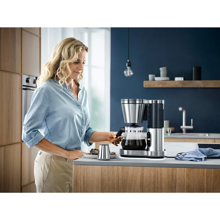 WMF Lumero Kaffeemaschine mit Glaskanne, Filterkaffee, 10 Tassen, Timerfunktion, Warmhalteplatte, abnehmbarer Wassertank, Touch-Display, Tropfstopp, Schwenkfilter, Abschaltautomatik, 1000 W – Bild 9