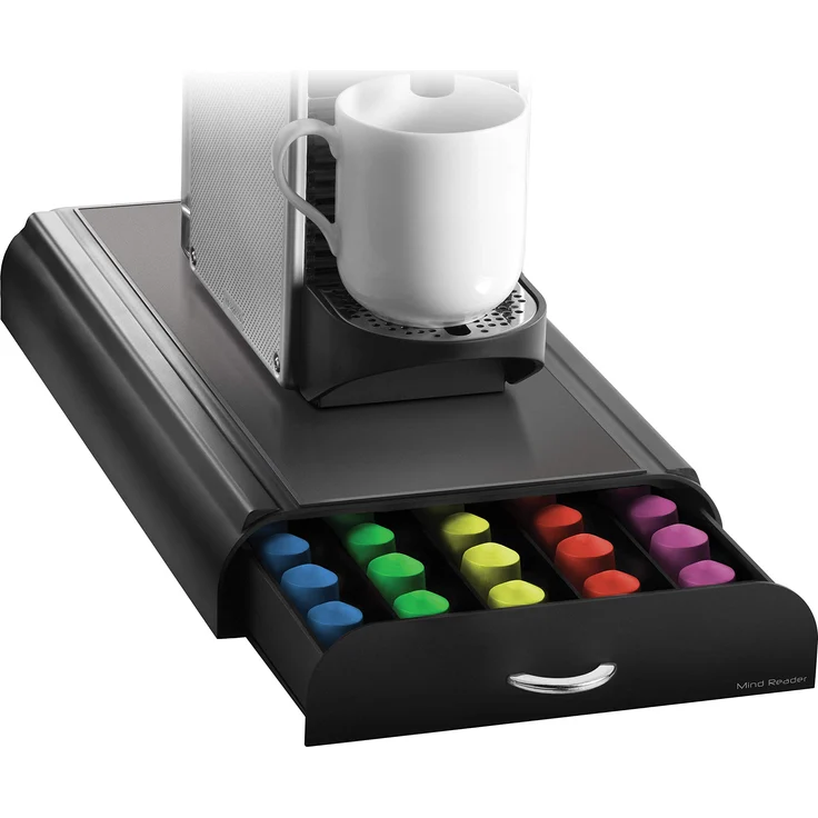 Mind Reader 'Anchor' für 50 Nespresso Kapseln, Black Kaffee Pod Storage Schublade – Bild 1