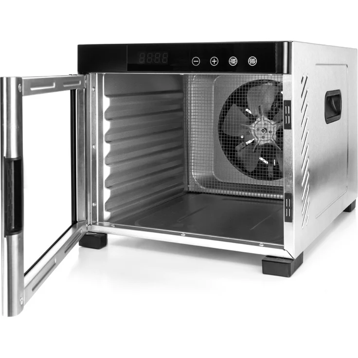 Rommelsbacher Dörrautomat DA 900, große Dörrfläche 0,6 m², inkl. 6 Edelstahl-Dörrtabletts, 1 Dörrgitter, 1 Dörrmatte, LED-Display, 24 Std. Zeitschaltuhr, Temperatur einstellbar 35 °C - 75 °C – Bild 2