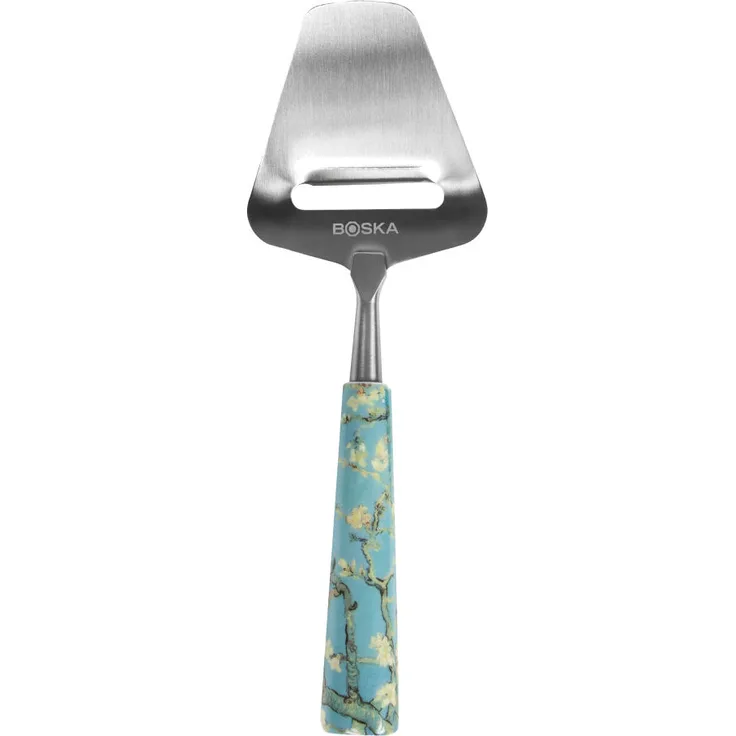 Boska Käsehobel Mini Van Gogh - Mandelblüte, Käseschneider, Käsereibe, Keramik, Edelstahl, Silber, 16 cm, 854011
