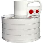 Silva Homeline ABC 728.00 Dörrgerät mit 4 Dörretagen für Obst, Gemüse, Pilze usw., Ø 34 cm, erweiterbar, 3 Leistungsstufen, Abschaltautomatik