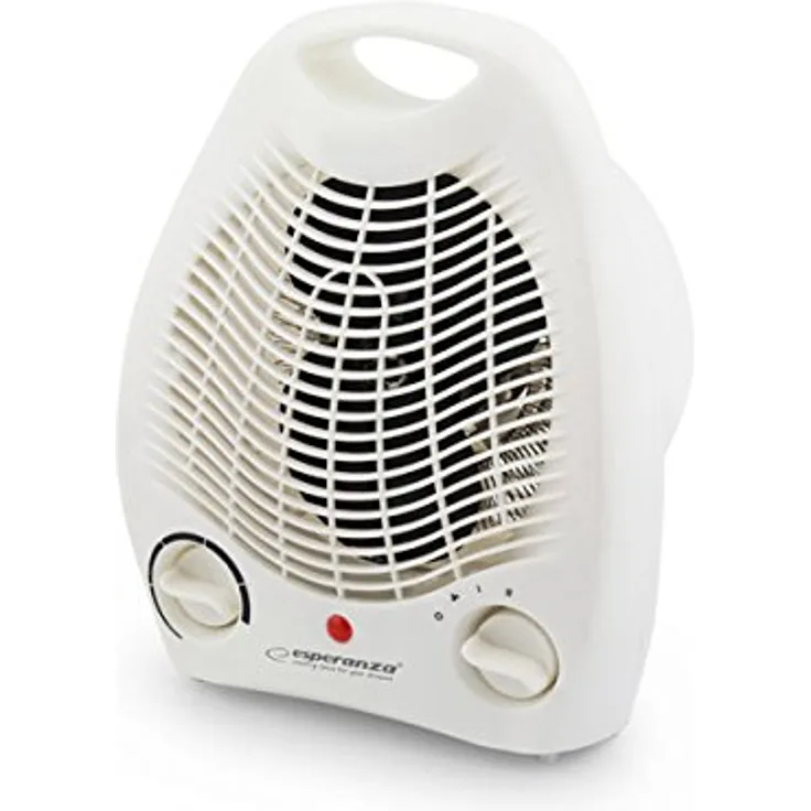 Esperanza EHH001 Heizlüfter Gobi 1000-2000W, 1000 W, Weiß, 13 x 20 x 25, Heizlüfter